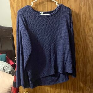 Long sleeve, navy blue sweater
